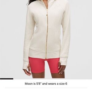 Lululemon Heathered Bone/Gold with Gold Logo - Size 14